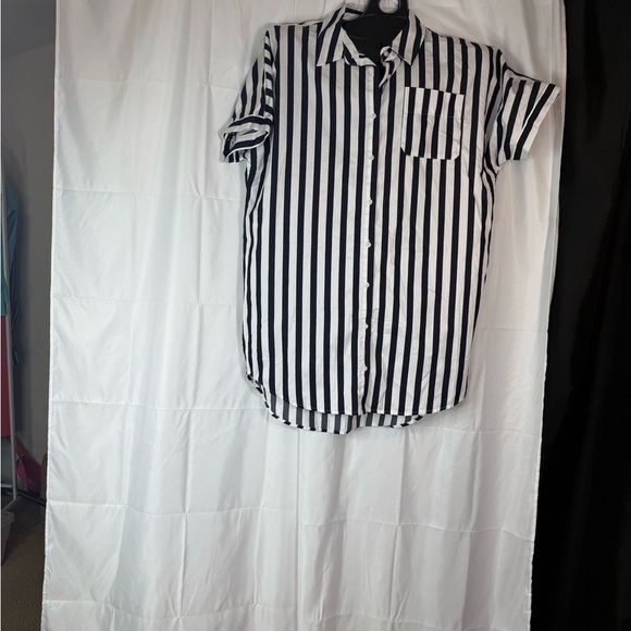 a new day Black and White Casual Button Down Shirt - Picture 2 of 7